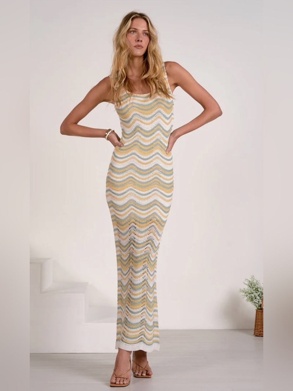 Elan Cassidy Knit Crochet Dress Size Small NWT